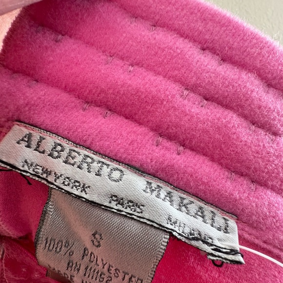 VINTAGE NWT Albert Makali Floral Pink Ruffle Women's Corset Top Originally $265 - Picture 13 of 14